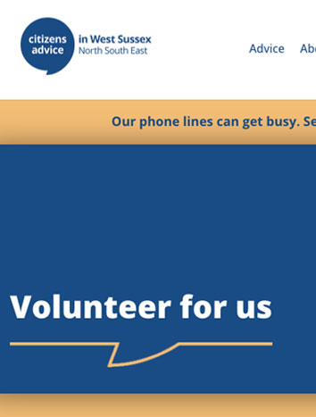 Citizens advice charity website<br />
