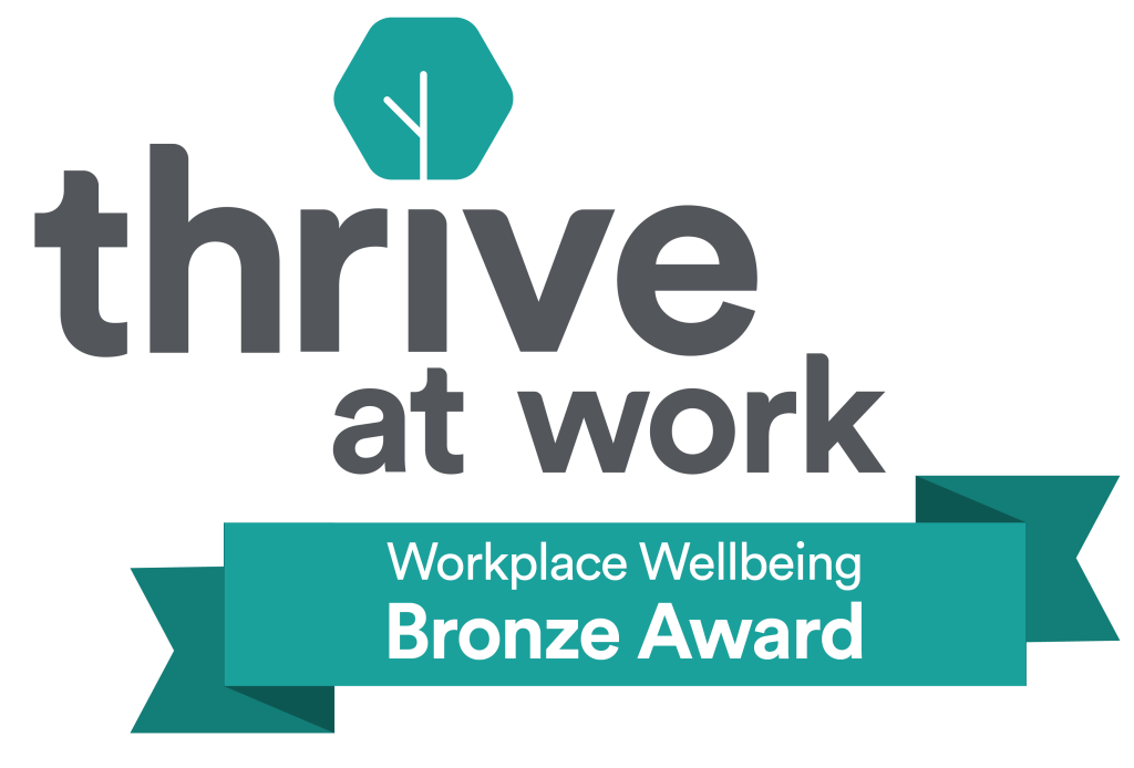 RTITB Thrive at work logo award bronze