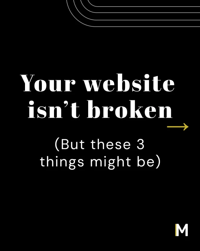 You don’t always need a new website, sometimes you just need to fix what’s already there.

We see this all the time:
- great businesses
- strong capabilities
- but websites that undersell everything

The good news? Most improvements are quicker than you think.

If your site hasn’t been looked at in a while… this is your nudge!