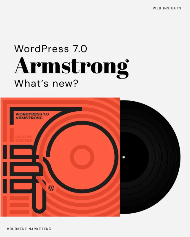 Spotted those electric blue accents in WordPress? That’s WordPress 7.0.

Released on 20th May as “Armstrong,” it’s set to bring a more intuitive interface, better speed, and enhanced block editing.

Our WordPress dev team are here putting it through its paces and will share our honest thoughts soon...but what do you think so far?

(Side note: we’re big fans of @WordPress naming releases after music legends like Louis Armstrong - nice choice)

#WordPress #WordPressDevelopment #WebDesign