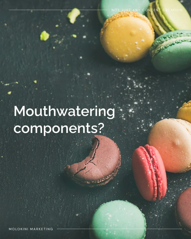If your products or services cost £1,000+, or even £10,000+...

...why are they being marketed with less care than a macaroon?

Cake shops and bakeries (patisseries🇫🇷) usually understand the power of great content. High-quality images, engaging videos, and compelling stories help customers see the value in what they're buying.

The same applies in manufacturing.

Exceptional engineering deserves exceptional content. Professional photography and video help showcase your products, your expertise, and the quality that sets you apart from the competition.

Our in-house content team helps UK and international manufacturers raise the bar with social media content that properly reflects the value of what they produce.

Don't let poor content undersell great engineering, especially when you are trying to increase export sales and make UK manufacturing look GREAT.

#ManufacturingMarketing #UKManufacturing #Engineering #IndustrialMarketing #ContentCreation #B2BMarketing #MolokiniMarketing